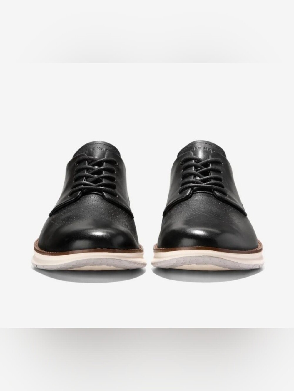 Size 12 - 🆕️ Cole Haan Zerogrand Black Leather Derby Shoes - Picture 3 of 11